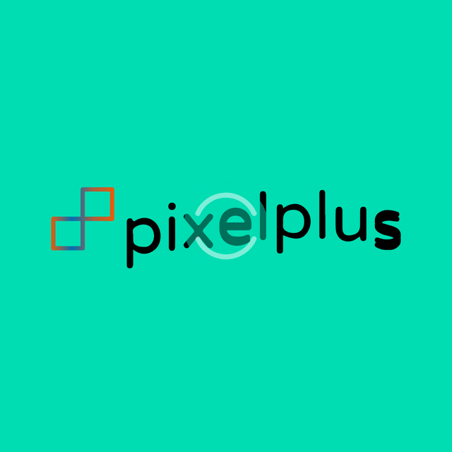 Pixelplus logo Lottie JSON animation