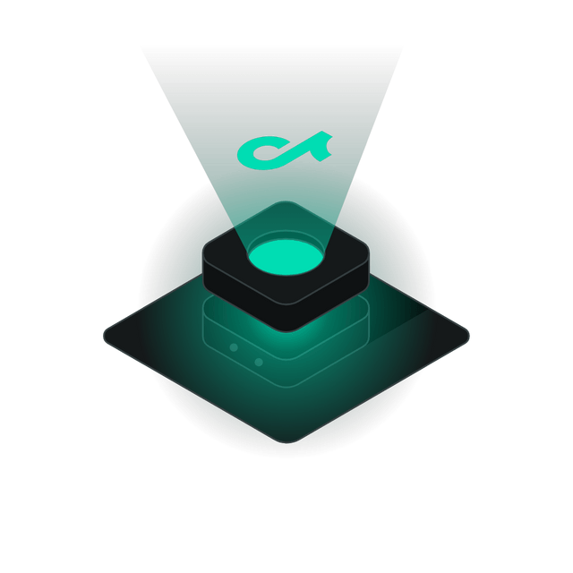 Tiktok isometric Lottie JSON animation