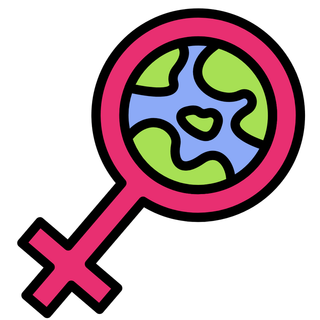 World with Female Symbol