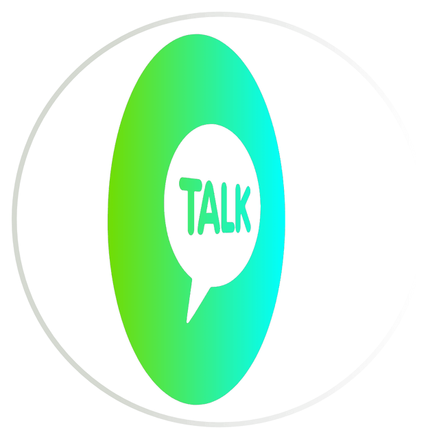 Talk gradient color 3D icon rotation Lottie JSON animation