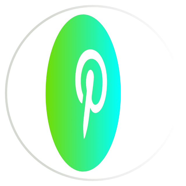Pinterest gradient color 3D icon rotation Lottie JSON animation