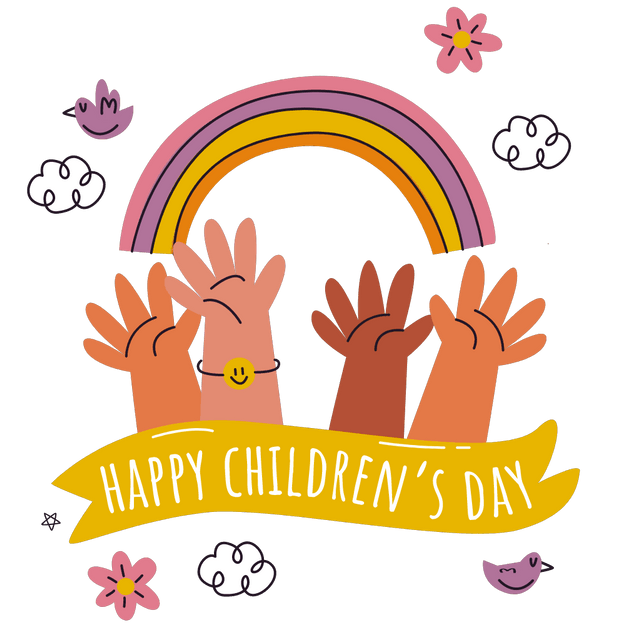 Happy Children's Day Stickers