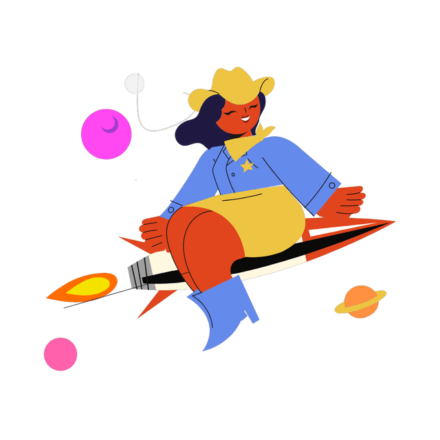Whimsical Rocket Ride Animation