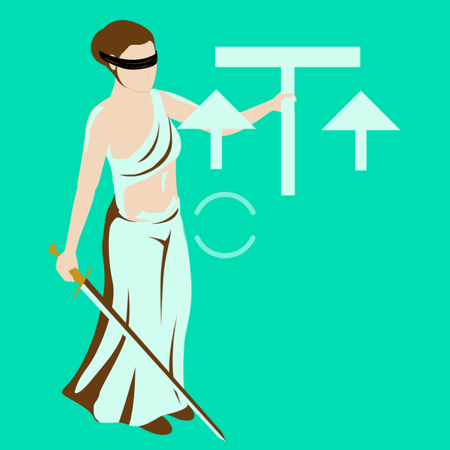Justice logo Lottie JSON animation