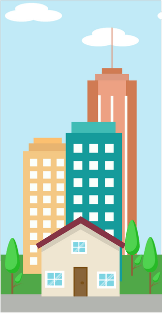 City Lottie Animation
