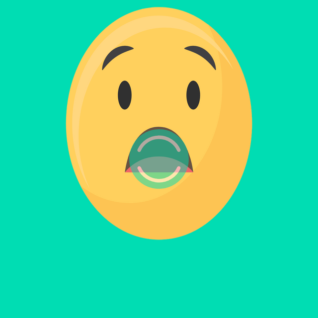 Anxious emoji Lottie JSON animation