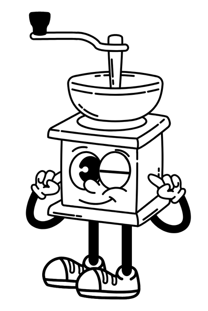 Retro Character Coffee Grinder