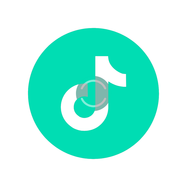 Tiktok liquid fillup icon Lottie JSON animation