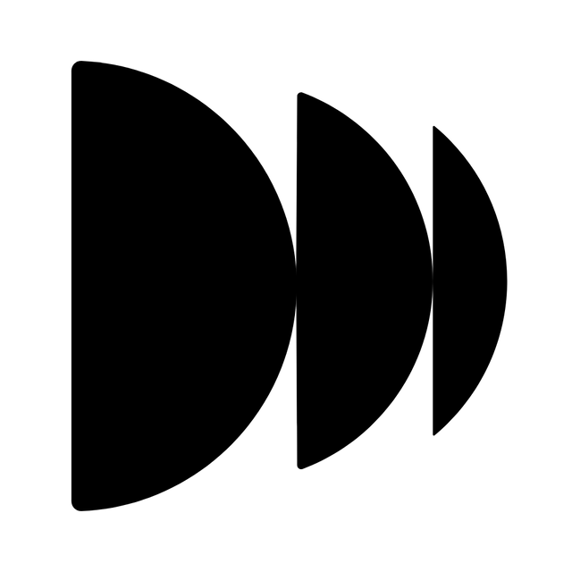 Triple half-circle