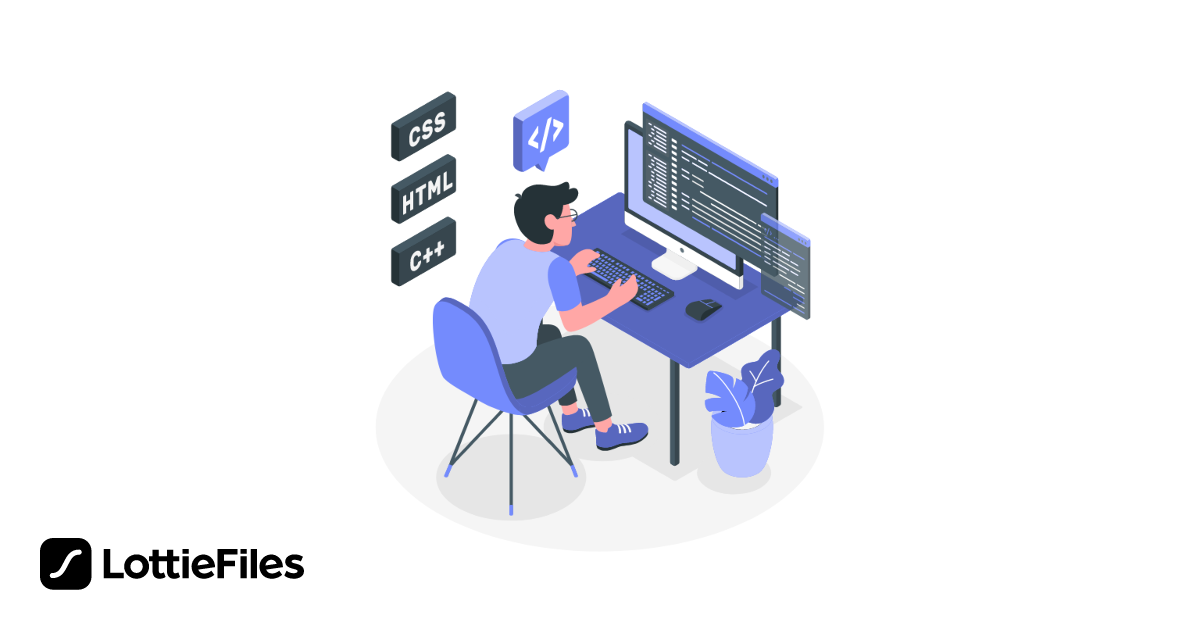 Free Programming Animation by Eric | LottieFiles