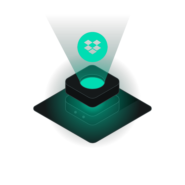 Dropbox 3D icon rotation Lottie JSON animation