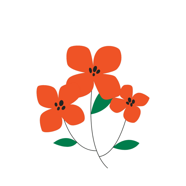 Flower growing Lottie JSON animation1