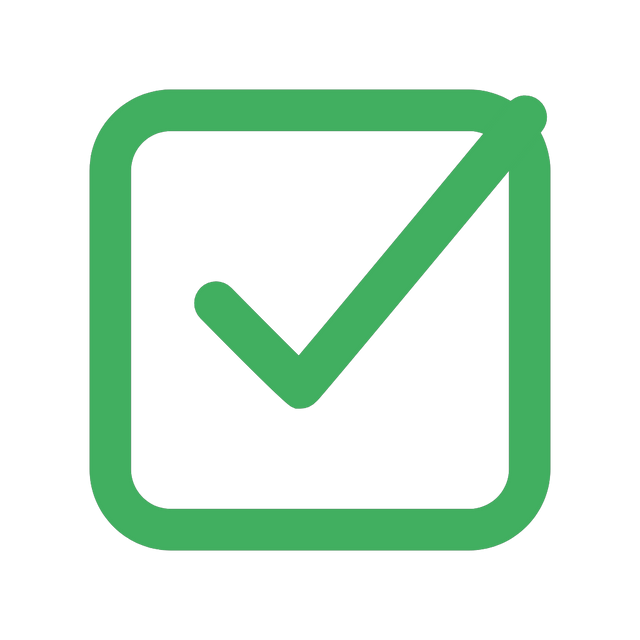 Green check mark icon