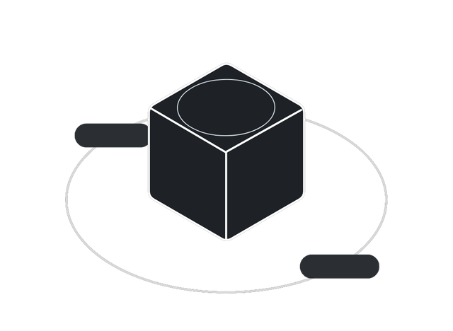 Cube for pricing Lottie JSON animation