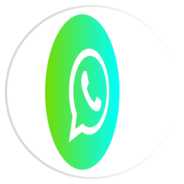 Whatsapp gradient color 3D icon rotation Lottie JSON animation