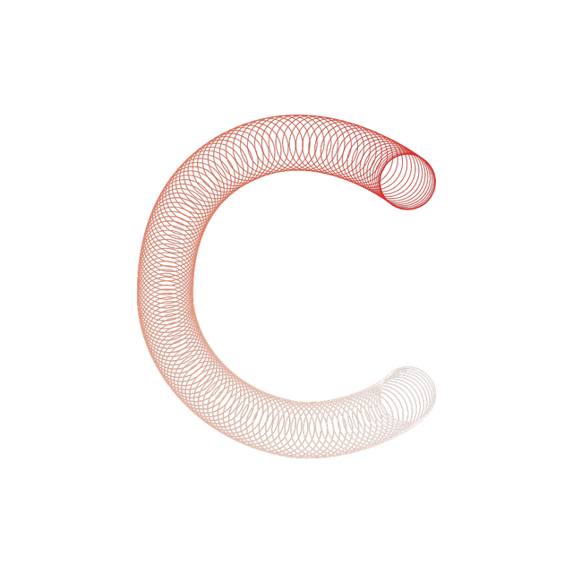 C Ball alphabet Lottie JSON animation