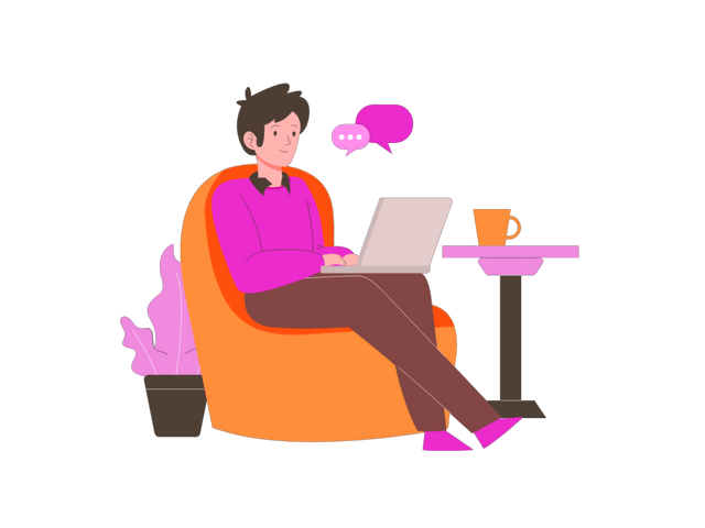 Work From Home with Coffee