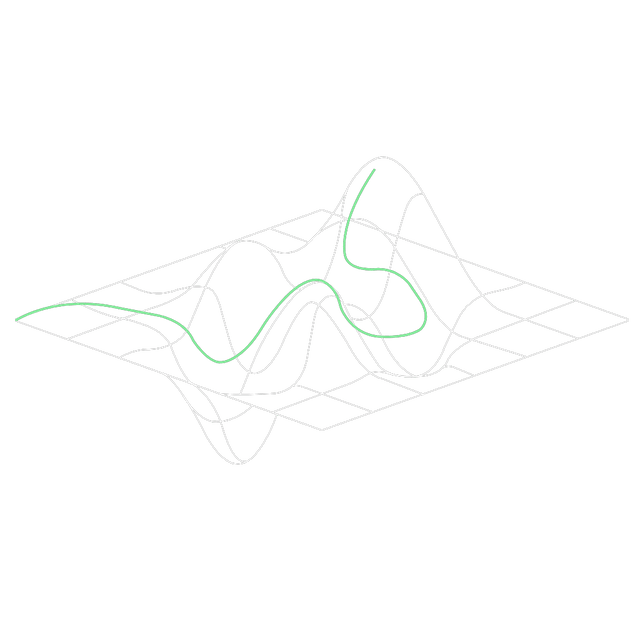 Displace land graph Lottie JSON animation