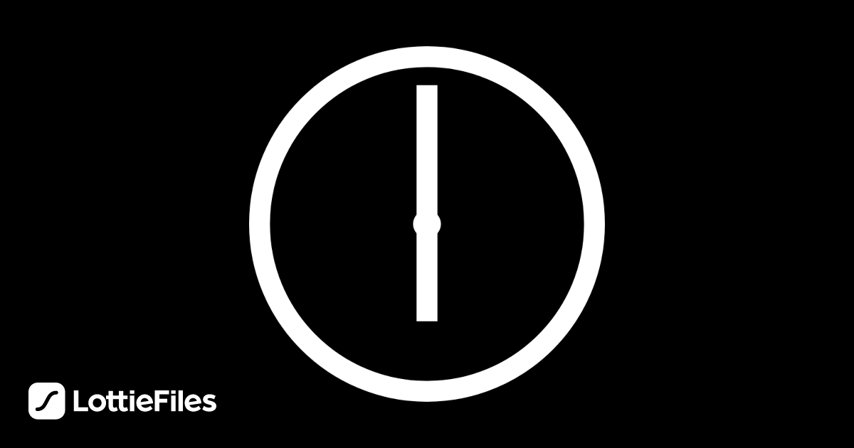 Free Clock Full Rotation Animation by Esko Ahonen | LottieFiles