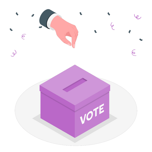 Election concept Lottie JSON animation