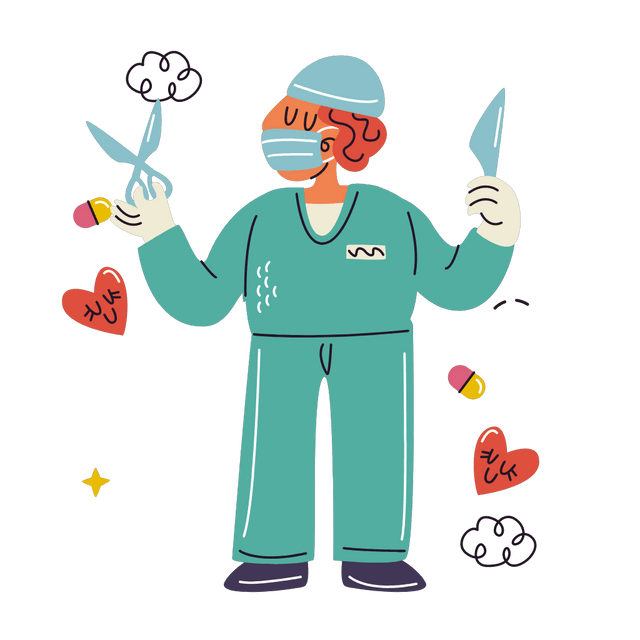 Doctor holding medical instrument