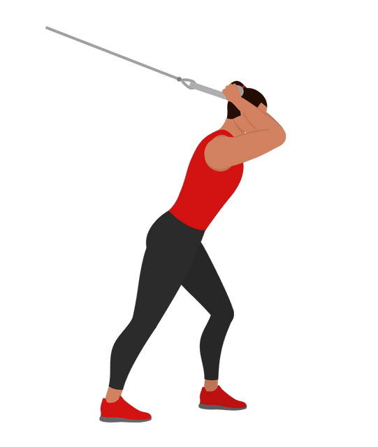 Cable High Pulley Triceps Extension Exercise for Arms