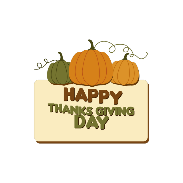 Thanks Giving Day Pumpkin Animation