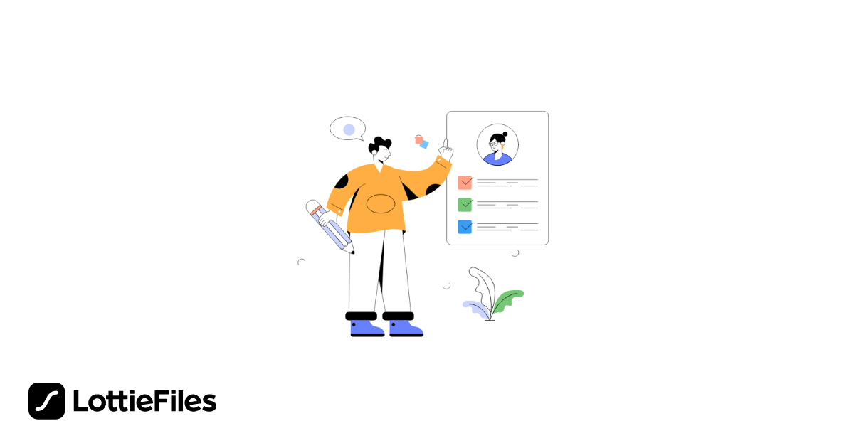 Free Task Assigning Animation by Vectors | LottieFiles