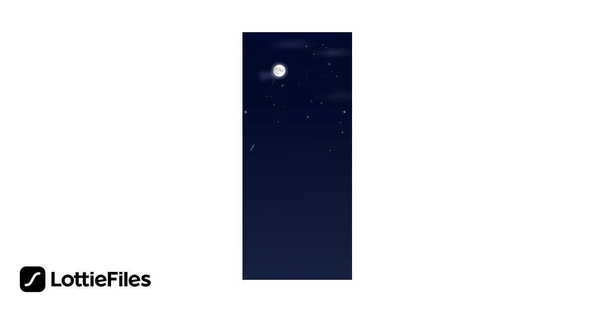 Free Moon night Sky Animation by Karma | LottieFiles