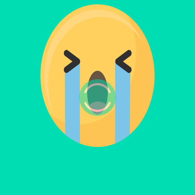 Crying emoji Lottie JSON animation