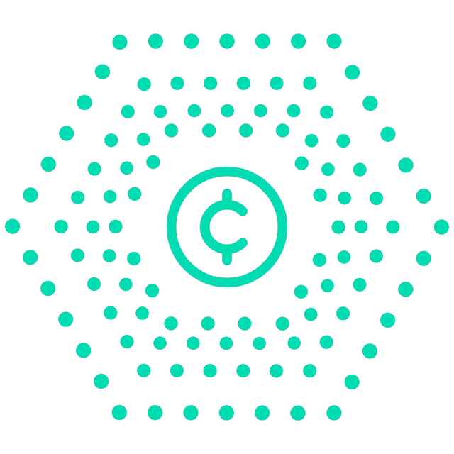 Cent circle icon Lottie JSON animation