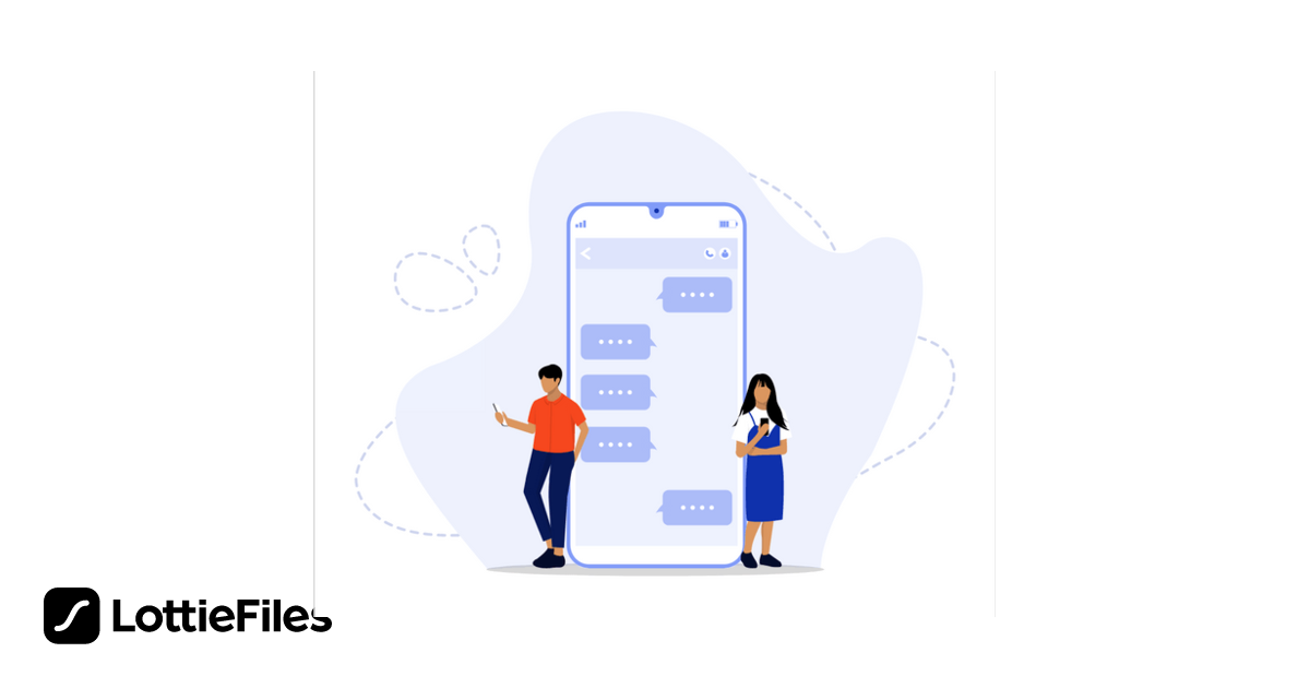 Chat Course Animation Free Mobile Chat Animation by manju | LottieFiles