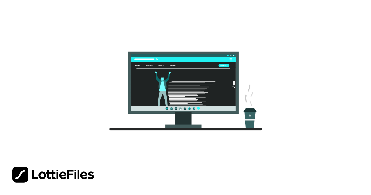 Free Website building lottie animation_Recolored Animation by Liron ...
