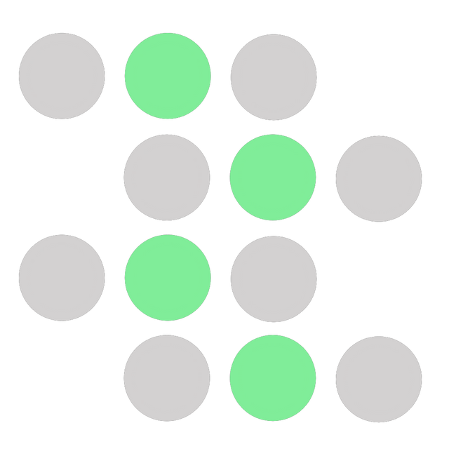 Circle passes Lottie JSON animation
