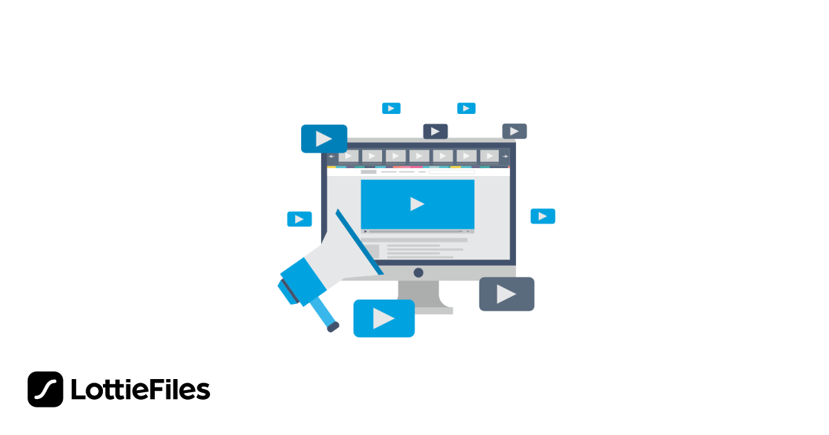 Free Video Marketing Lottie Animation Animation by Graphiqa Studio ...