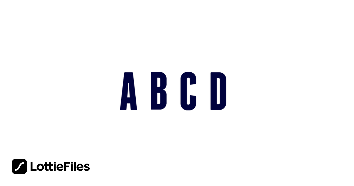 Abcd File Free abcd Animation by Neil | LottieFiles