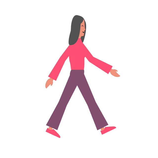 Girl walk