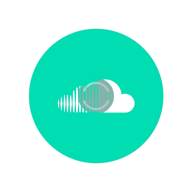 Sound cloud liquid fillup icon Lottie JSON animation