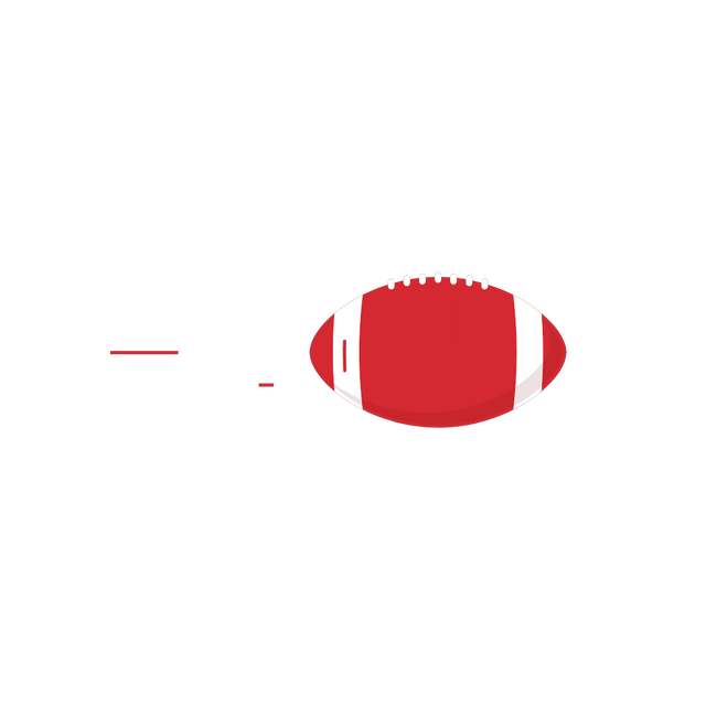red football rotating