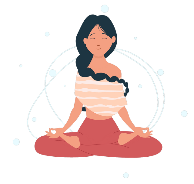 Meditating Relaxed Woman
