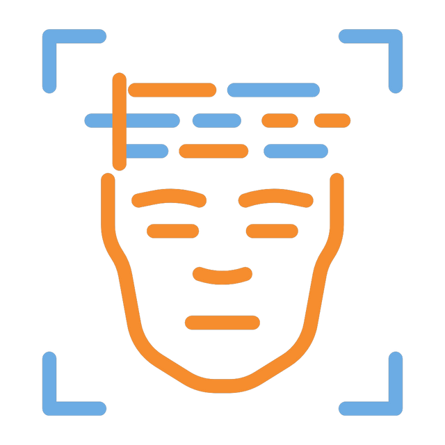 Brain scan icon Lottie JSON animation