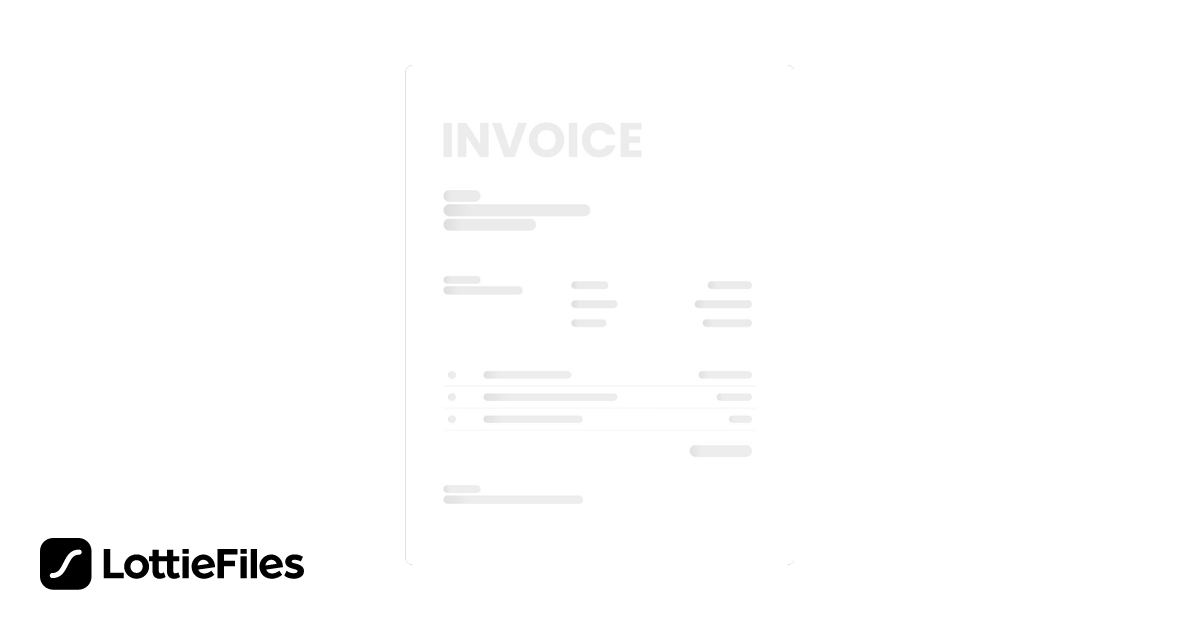 Free Invoice loader animation 5 Animation by gal eliash | LottieFiles