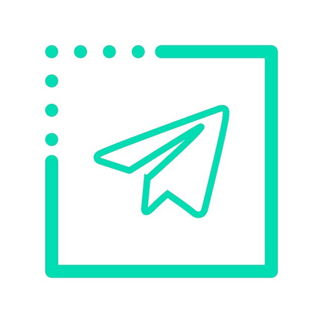 Telegram icon Lottie JSON animation