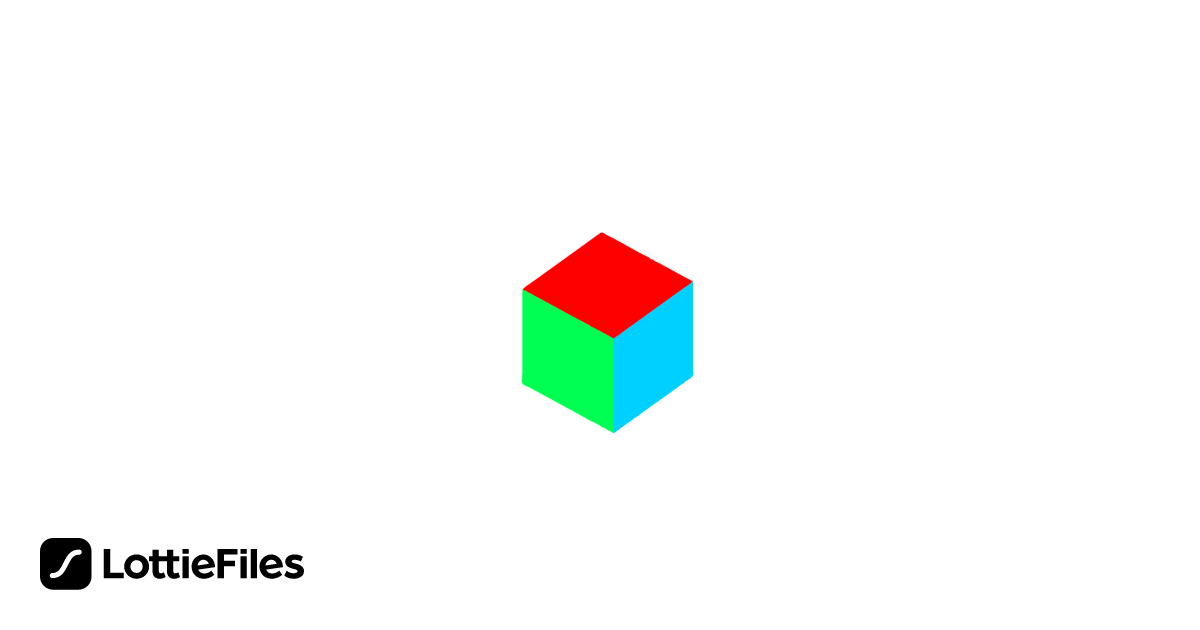 Free 3D Cube Animation by Taras Chernenko | LottieFiles