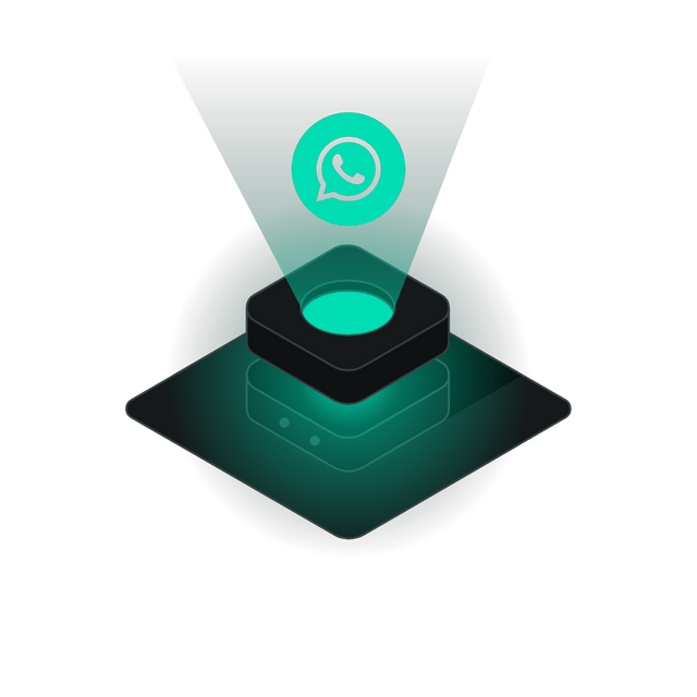 Whatsapp 3D icon rotation Lottie JSON animation