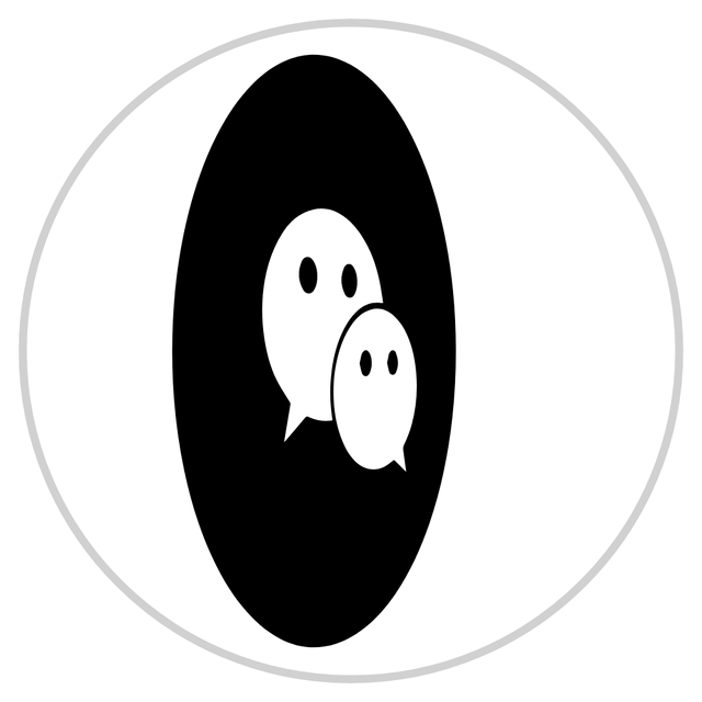 Wechat 3D icon rotation Lottie JSON animation