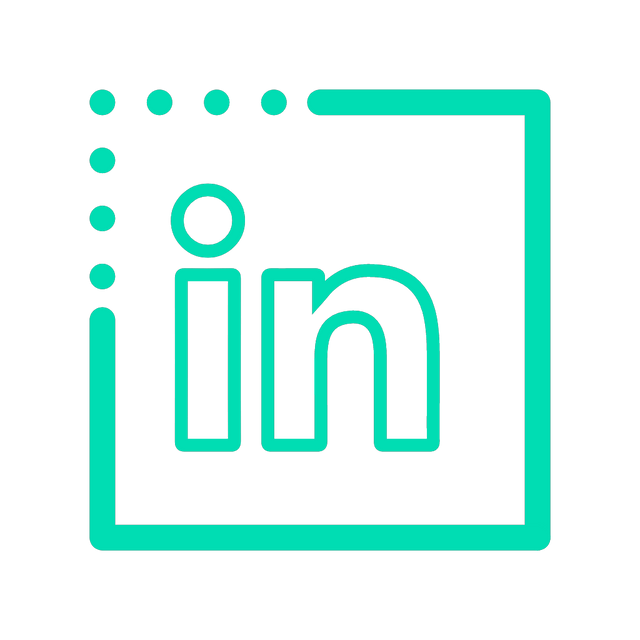 LinkedIn icon Lottie JSON animation