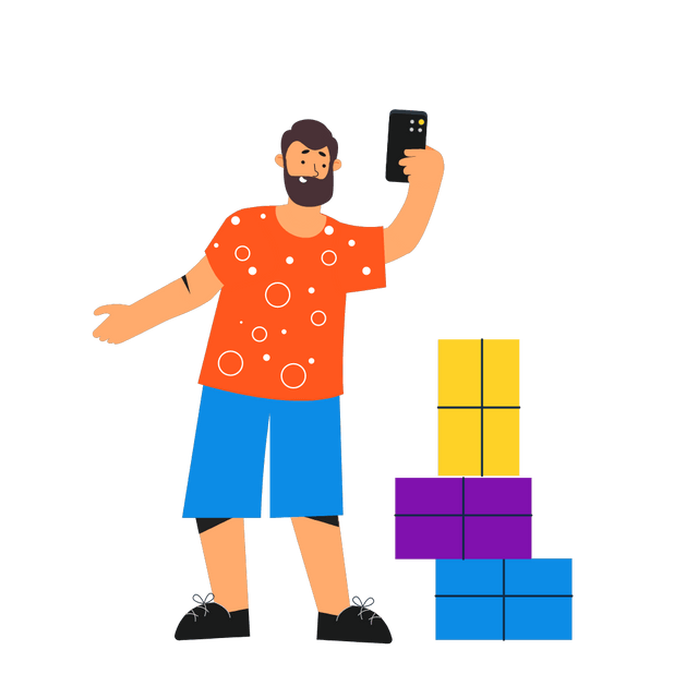 Selfi Lottie JSON animation
