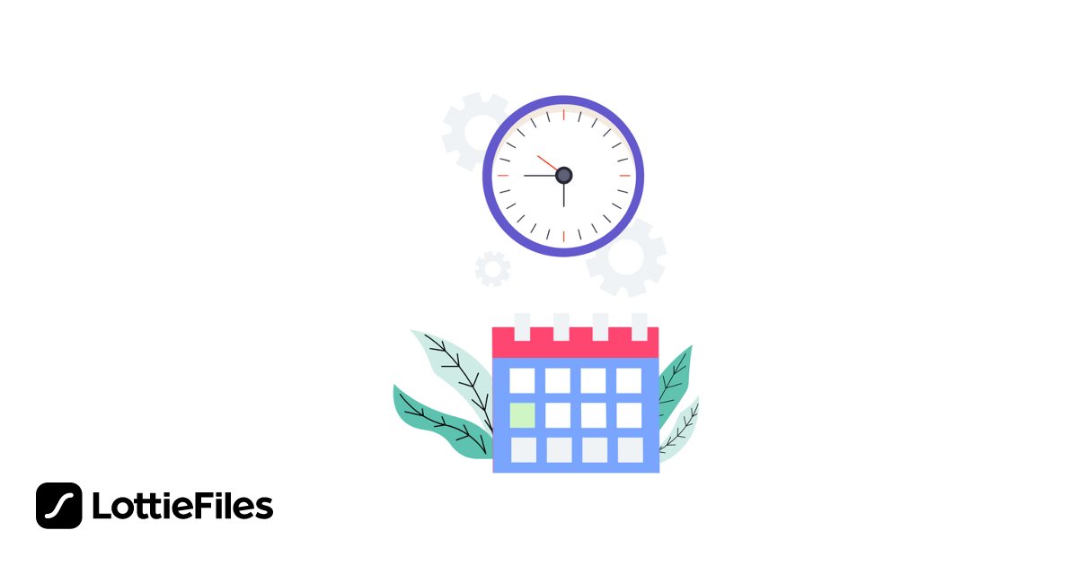 Free Calendar Date and Time Animation by MD | LottieFiles