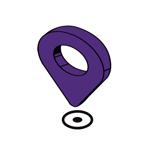 isometric Map Location pin icon